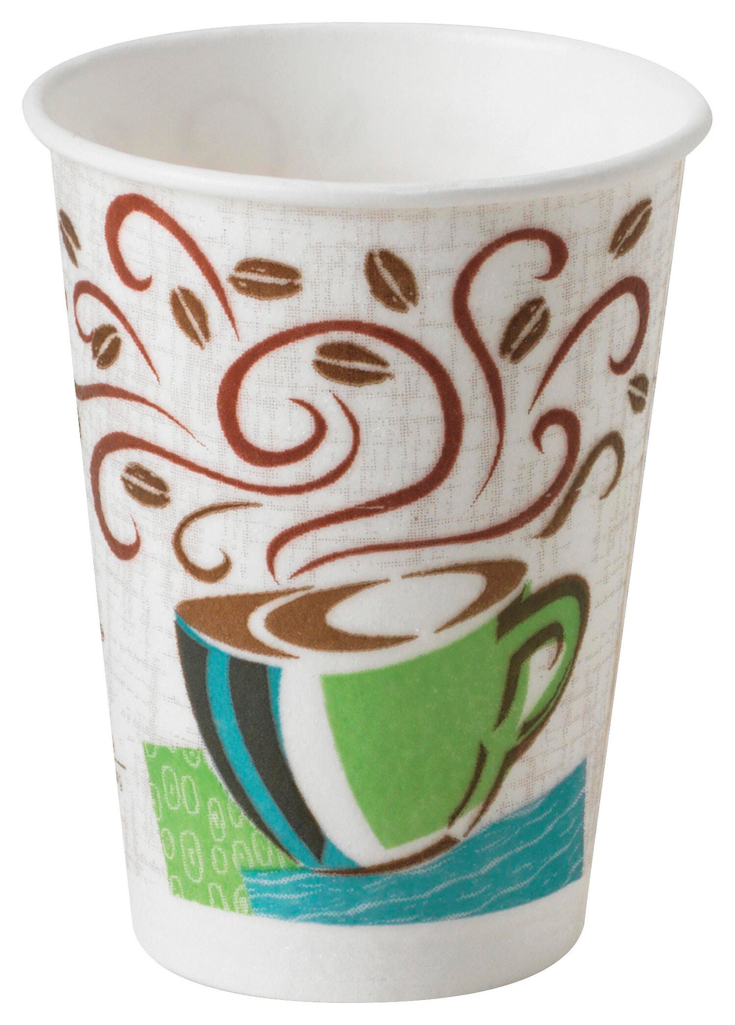 Dixie Foods Perfectouch Insulated Hot Cup, 8 oz Wise Sized, Pack of 500, Item Number 1309690